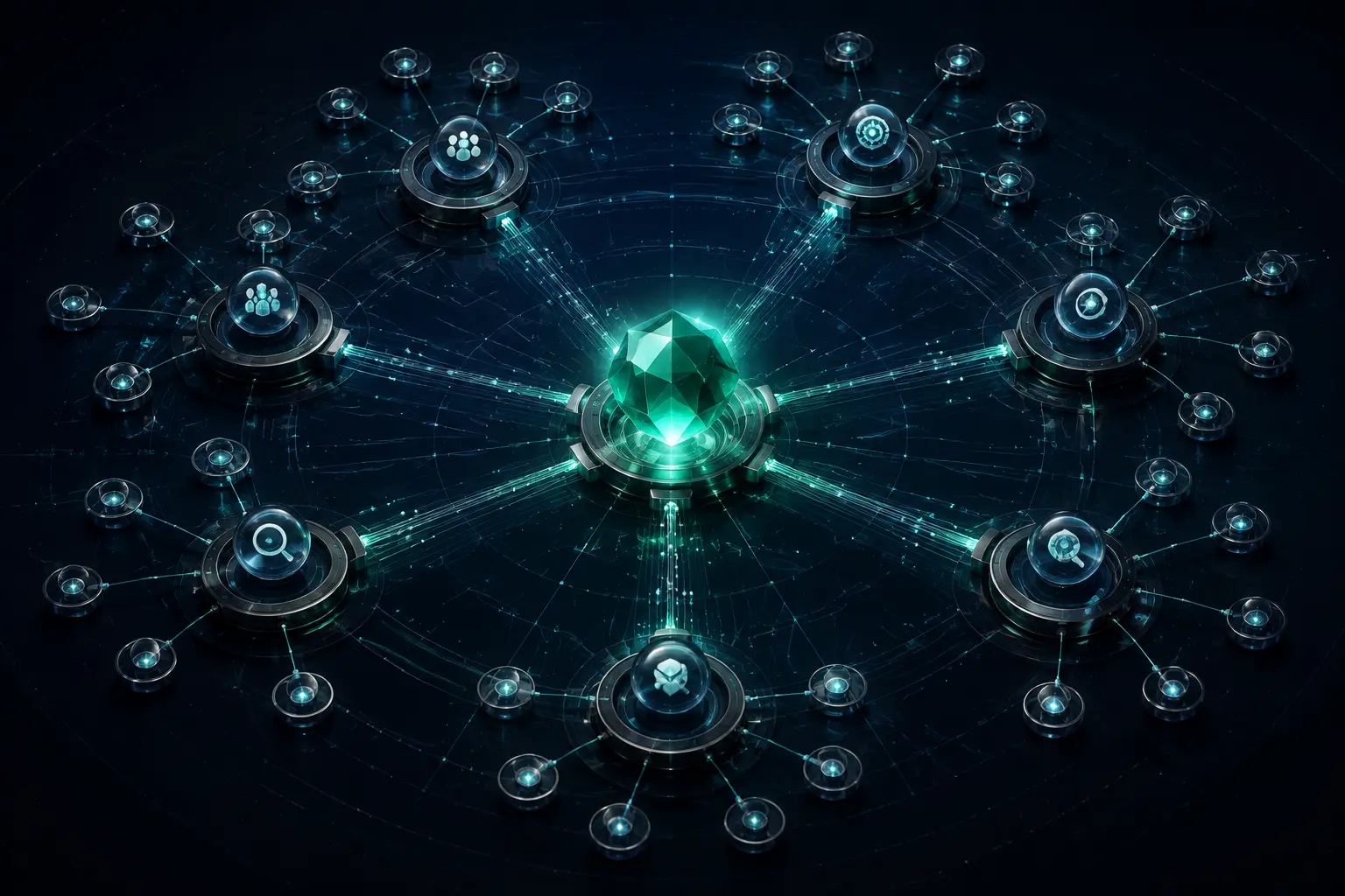 Discovery channels connected to one matching core